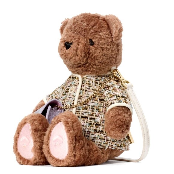 New Kate Spade Oh What Fun 3D Teddy Bear Crossbody Multi - Picture 2 of 6